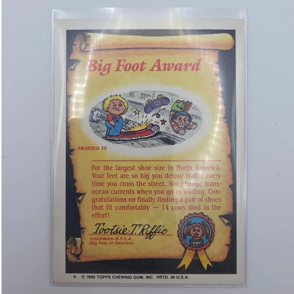 Topps Garbage Pail Kids OS2 Dirty Harry Fair 52a
